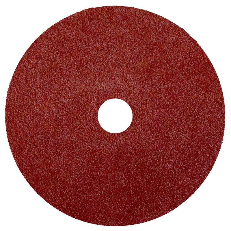 WEILER 59494 Wolverine Aluminum Oxide Resin Fiber Sanding & Grinding Disc, 4" Diameter, 60 Grit, 5/8" Arbor Hole (Pack of 25) - Image 1