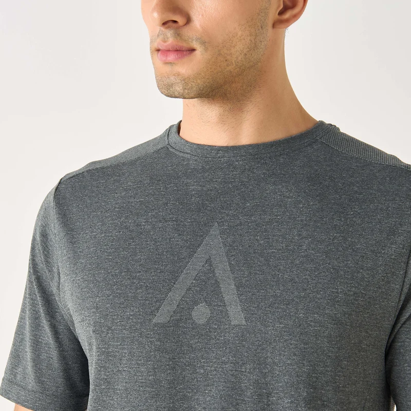 ADOT by Splash Printed Crew Neck T-shirt with Short Sleeves