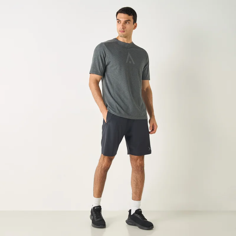 ADOT by Splash Printed Crew Neck T-shirt with Short Sleeves