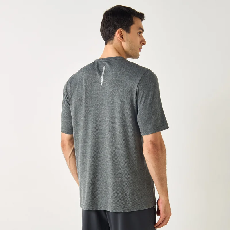 ADOT by Splash Printed Crew Neck T-shirt with Short Sleeves