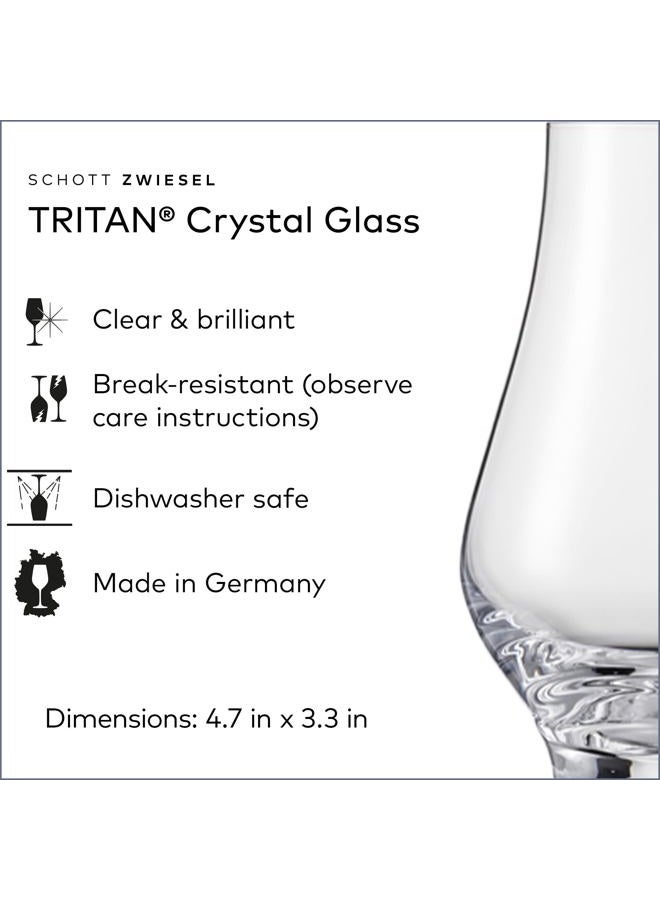 SCHOTT ZWIESEL Bar Special Whiskey Nosing Tumbler (Set of 6), Special Nosing Glass for Whiskey, Dishwasher-Safe Tritan Crystal Glasses, Made in Germany (11 Ounce) - Image 2