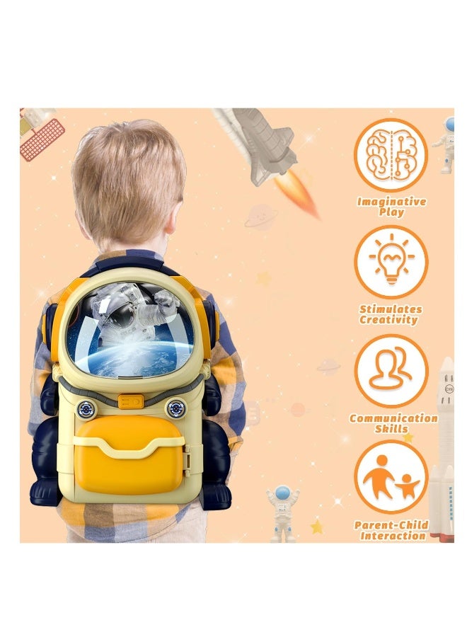 Space Exploration Toy Set - Includes Spaceship, Astronaut Figures, Rover, Station, Capsule & Shuttle with Lights & Sounds, Astronaut Toys Kid Ideal for 3-8 Year Old Boys - Image 4