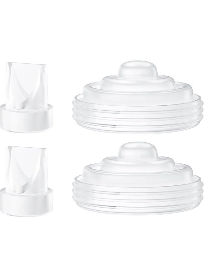 TOVVILD 4PCS Duckbill Valves Silicone Diaphragm Compatible with Momcozy M5 Breast Pump - Image 1