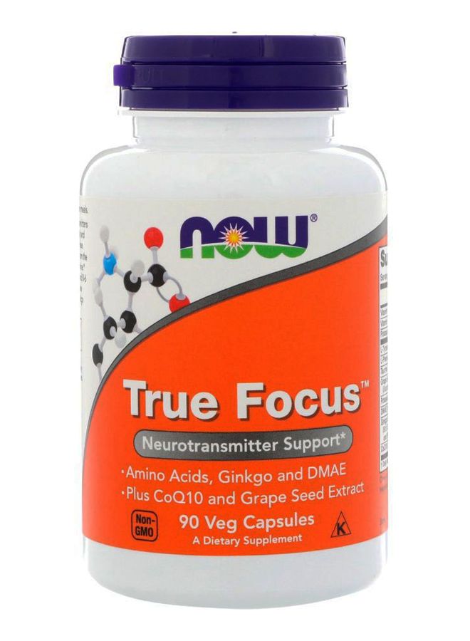 Now Foods True Focus Dietary Supplement - 90 Capsules - Image 1