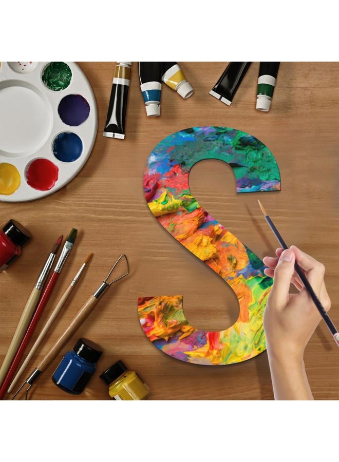 Focal20 Large Wooden Letters 17 Inch Big Wooden Alphabet Letters for Wall Decor Unfinished Large Wood Letters A for Nursery Decor Crafts Blank Wooden Cutout Sign for Party Birthday Wedding Home Decoration - Image 5