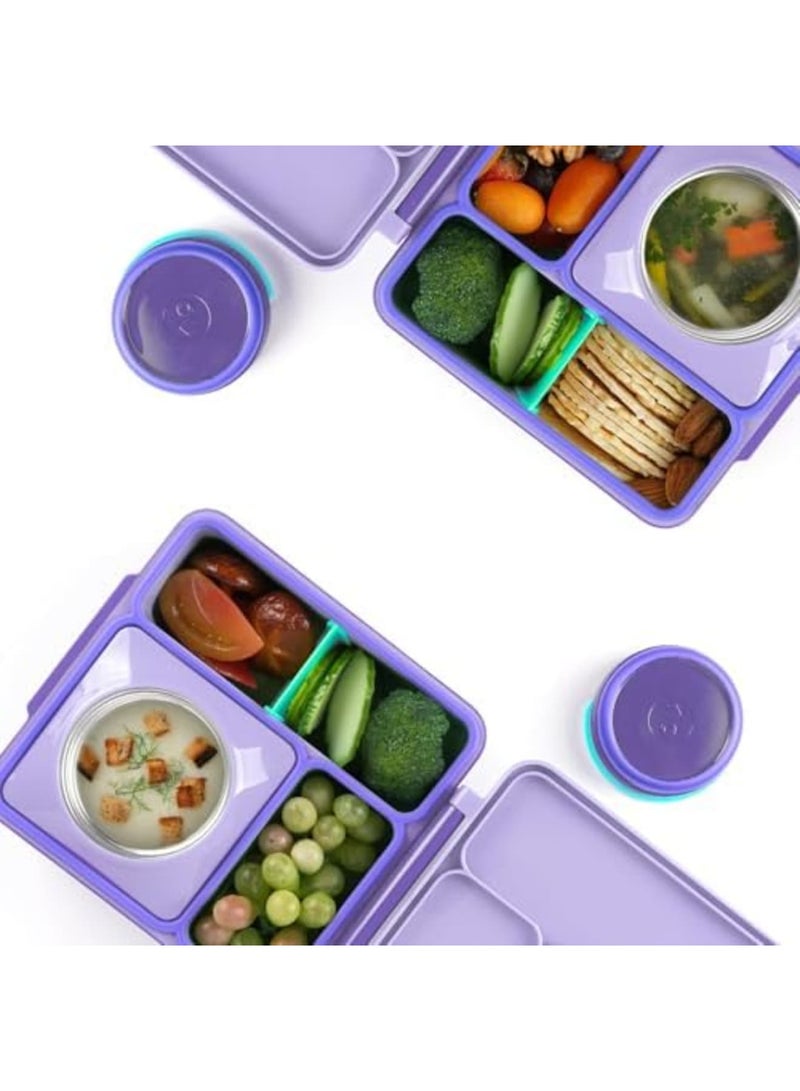 SYOSI 2 Pack Lid Seal Gaskets for OmieBox, Exact Fit Replacement for Kids Bento Lunch Box, Made from 100% Food-Safe Silicone, Durable Leak-Resistant Seals, Easy to Clean and Replace (Purple) - Image 3