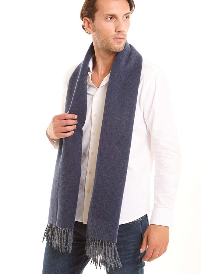 Dalydress Men Scarf Reversible Navy/Blue - Image 1