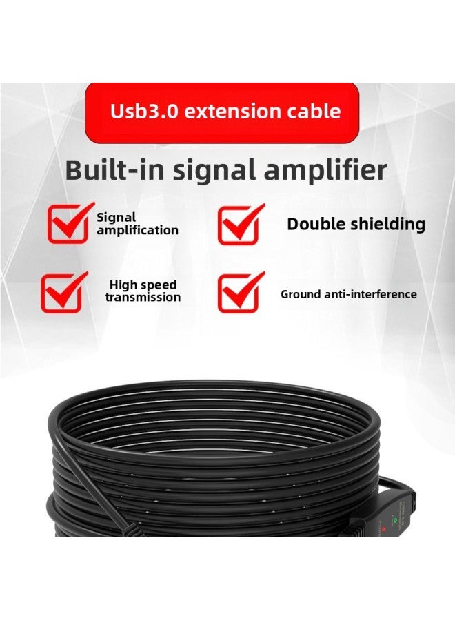 USB3.0 Printer Data Line Square Port A Male To B Male USB Cable Conference Camera Connection Line-Line Length:10.1m X Chip