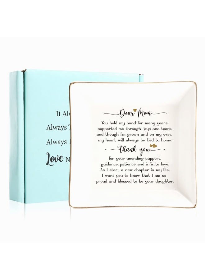 JOYIMARR Mother of Bride Gifts from Daughter,Jewelry Holder Ring Dish Organizer,Wedding Gifts for Mom - You Held My Hand for Many Years - Image 2