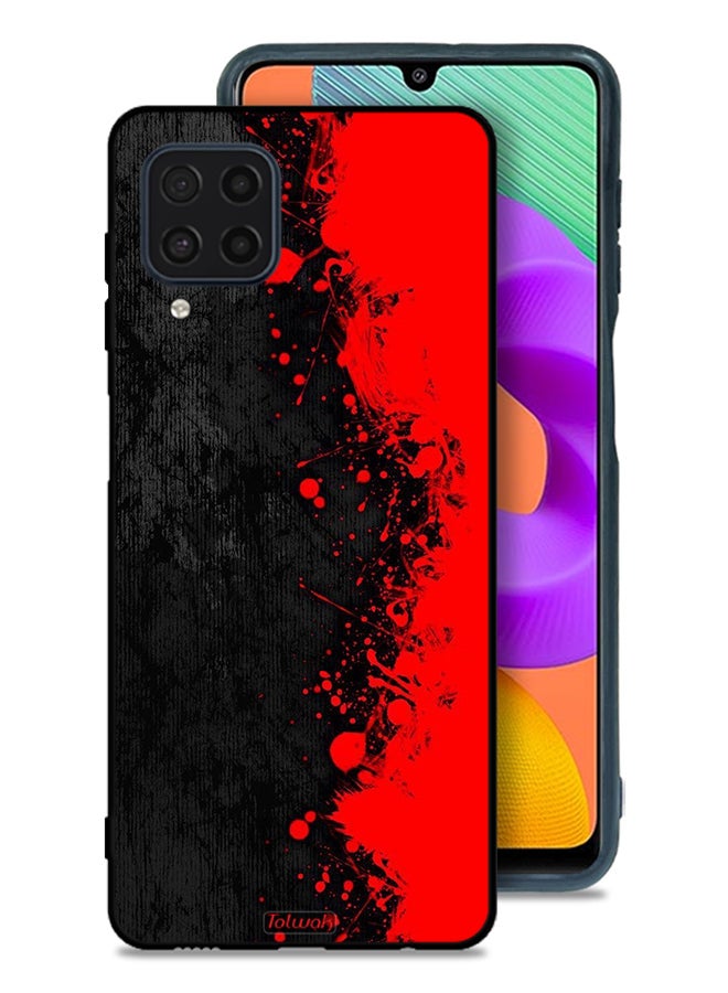 Tolwak Samsung Galaxy M32 4G Protective Case Cover Paint Abstract Pattern - Image 1