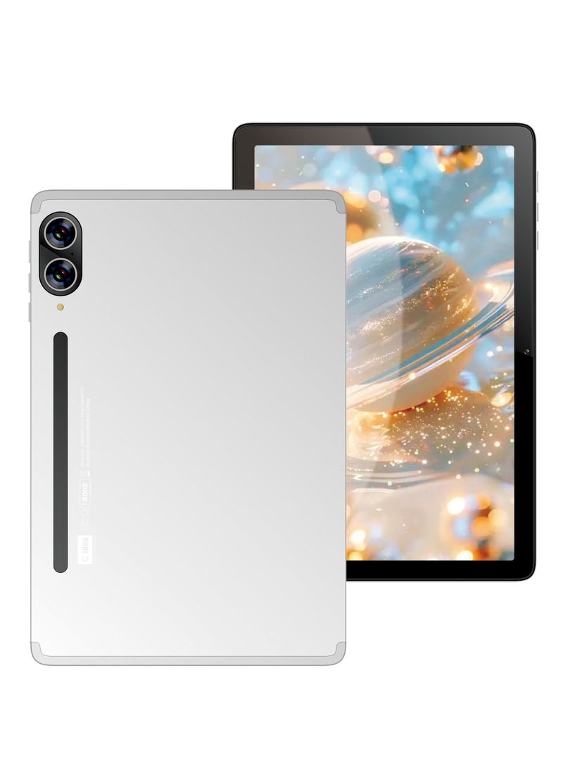 سي آيديا CM9800 Ultra 10-Inch Tablet PC with Keyboard & Mouse, 8GB RAM + 1TB ROM, Octa-Core Processor, Dual SIM 5G LTE, Wi-Fi, GPS, 13MP Front + 16MP Rear Camera, Andriod Tablet – Silver - Image 1