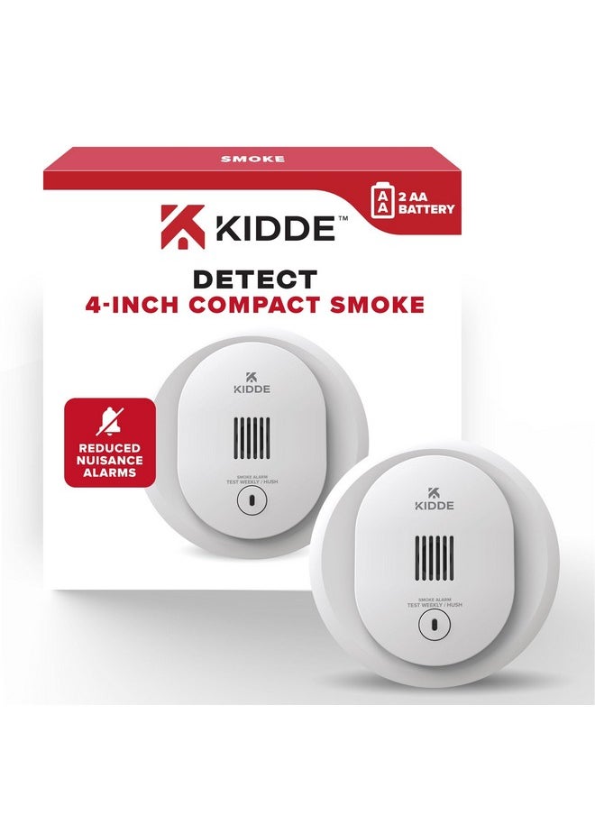 Kidde Smoke Detector, 4-Inch Compact, AA Battery Powered - pzsku/Z7C37DF1A72C49ADECA43Z/45/_/1740118675/44d45d62-5150-49f1-be9f-66e63590a9b0