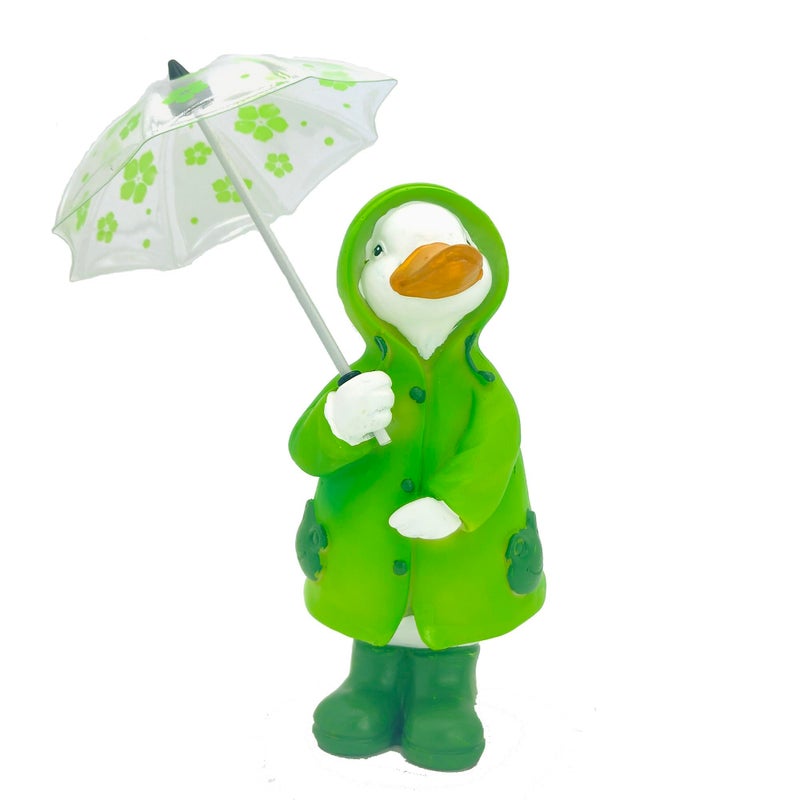 Etlemonde Spring Decor Duck Figurine Statue Cute Resin Green Ducks Gifts-Shelf Office Home Decor - Image 1