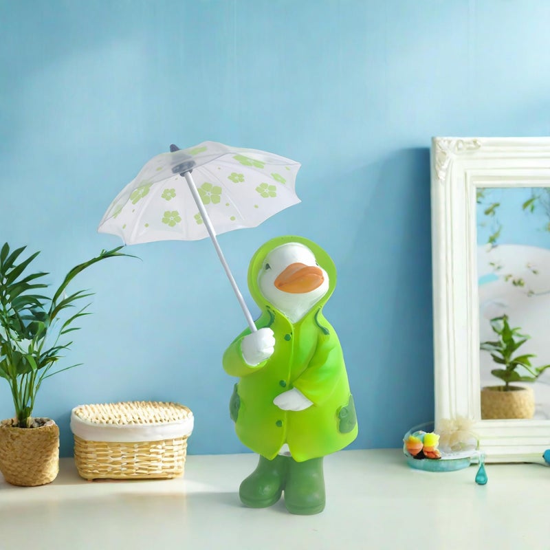 Etlemonde Spring Decor Duck Figurine Statue Cute Resin Green Ducks Gifts-Shelf Office Home Decor - Image 4
