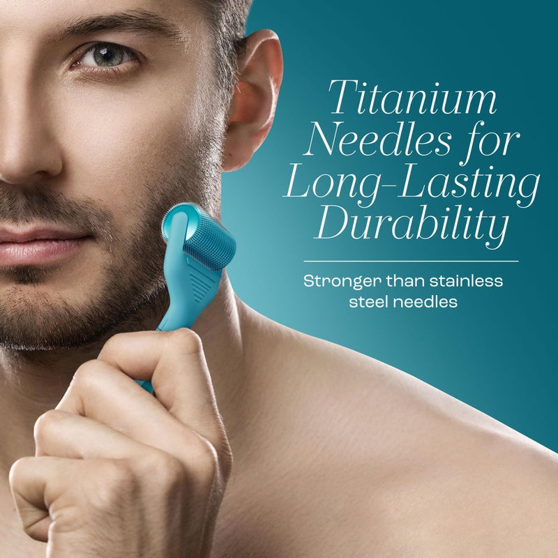 Vitalysse Scalp Derma Roller â€“ 0.25mm Microneedling Tool for Hair & Scalp â€“ 1200 Titanium Needles, Replaceable Head, CE Certified â€“ Hair Care for Men & Women â€“ Proudly Canadian - Image 3
