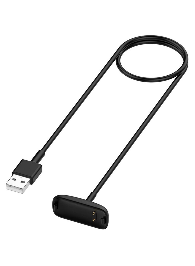 شاحن كابل شحن USB لـ Fitbit Inspire 3، كابل شحن مع مشبك، قاعدة شحن بديلة لـ Fitbit Inspire 3، أجزاء بطول 100 سم - Image 1