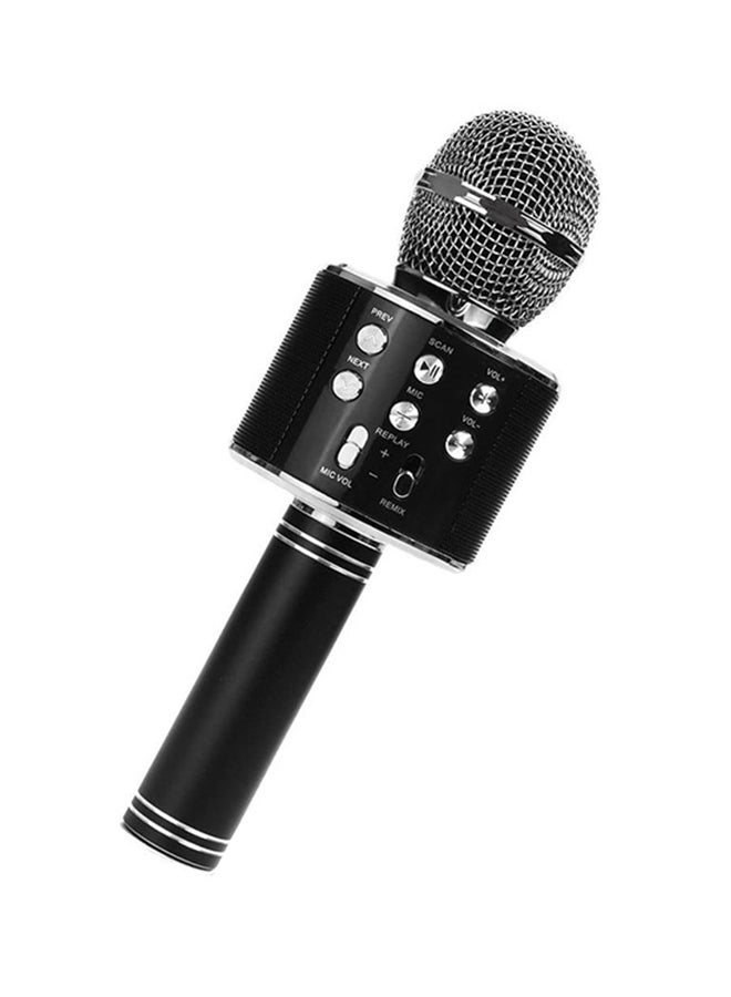 NIBEMINENT Bluetooth Karaoke Microphone WS-858 Black/Silver 