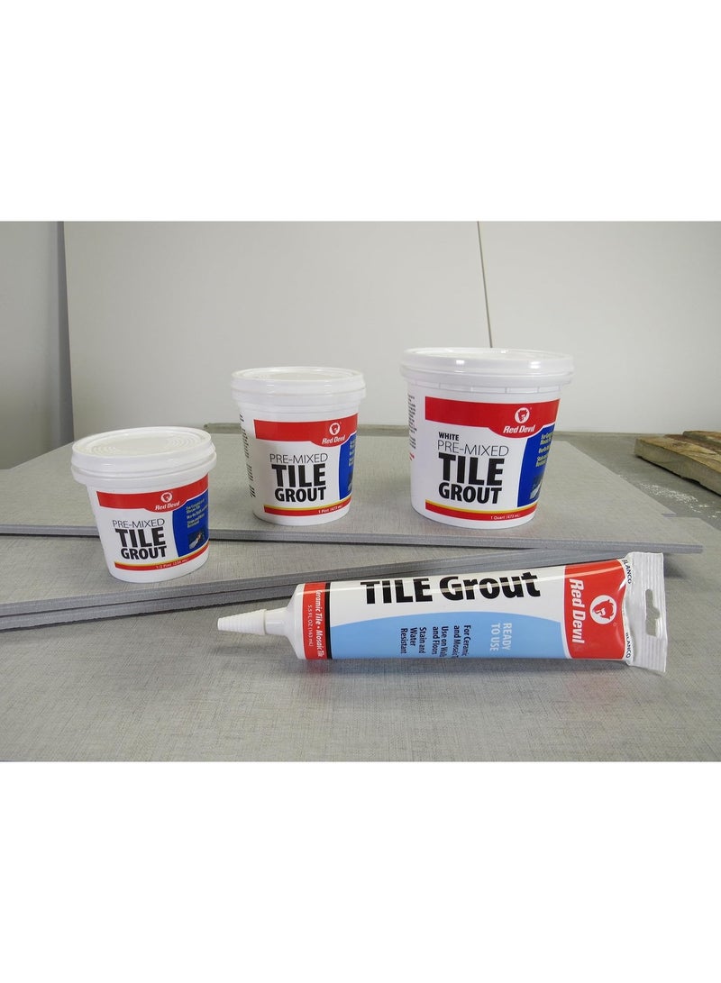 Red Devil 0425 Pre-Mixed Tile Grout Squeeze Tube, 5.5 oz, White - Image 5