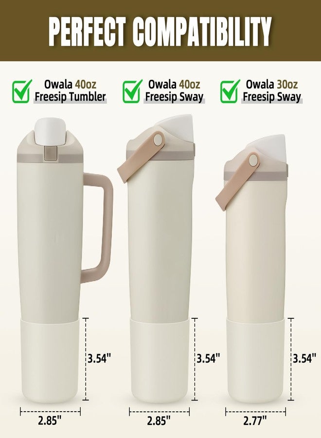 BKBY Silicone Higher Boot Compatible with Owala 30oz & 40oz FreeSip Sway Bottles & Tumblers, Large Protection Anti-slip Bottom Cover Sleeve for Freesip Sway Tumbler and Bottle - Image 2
