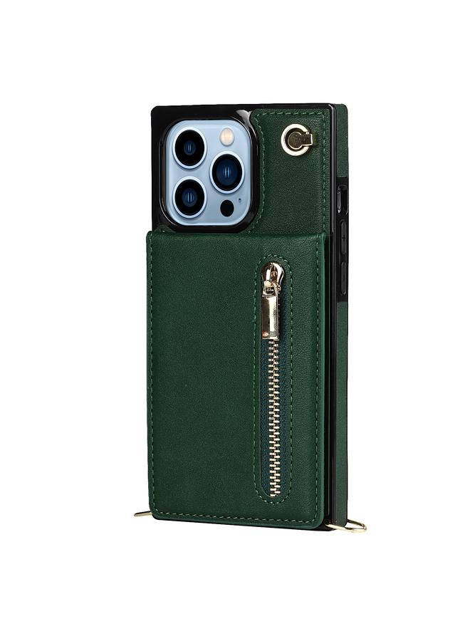 S-TOP Case For iPhone 13 Pro Max Cross-body Zipper Square Phone Case with Holder - Image 2