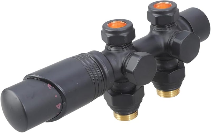 مجموعة توصيل مشعاع أنثراسايت متعددة الكتل مع صمامات ثرموستات G1 2 - Image 2