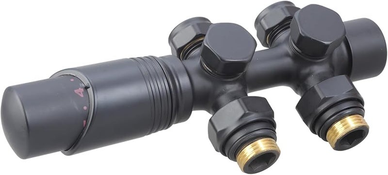 مجموعة توصيل مشعاع أنثراسايت متعددة الكتل مع صمامات ثرموستات G1 2 - Image 5