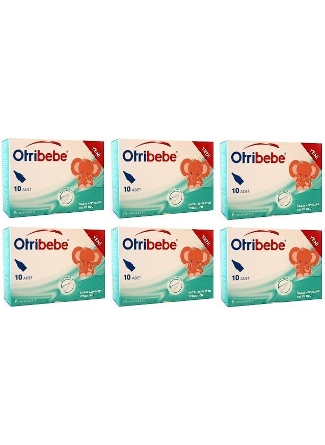 Otribebe Aspirator Spare Tips 10 Pieces (60 Pieces)  - Image 1