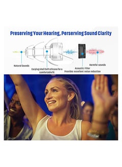 Hearprotek 2 Pairs High Fidelity Concert Ear Plugs, Hearing Protection For Musicians - 23db  - Image 2
