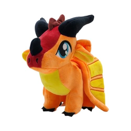 EASELR Wings of Fire Dragon Plush Toy Rainwing Stuffed Animal Pterosaur Flying Pillow Plushie Gifts for Fans Kids Boys Girls Skywing - Image 1