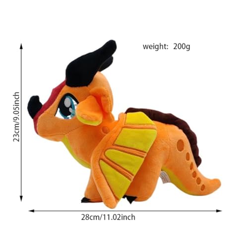 EASELR Wings of Fire Dragon Plush Toy Rainwing Stuffed Animal Pterosaur Flying Pillow Plushie Gifts for Fans Kids Boys Girls Skywing - Image 5