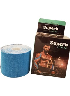 Superb Kinesiology Physiotherapy Sports Adhesive Tape 5cm x 5m Blue Color  - Image 1