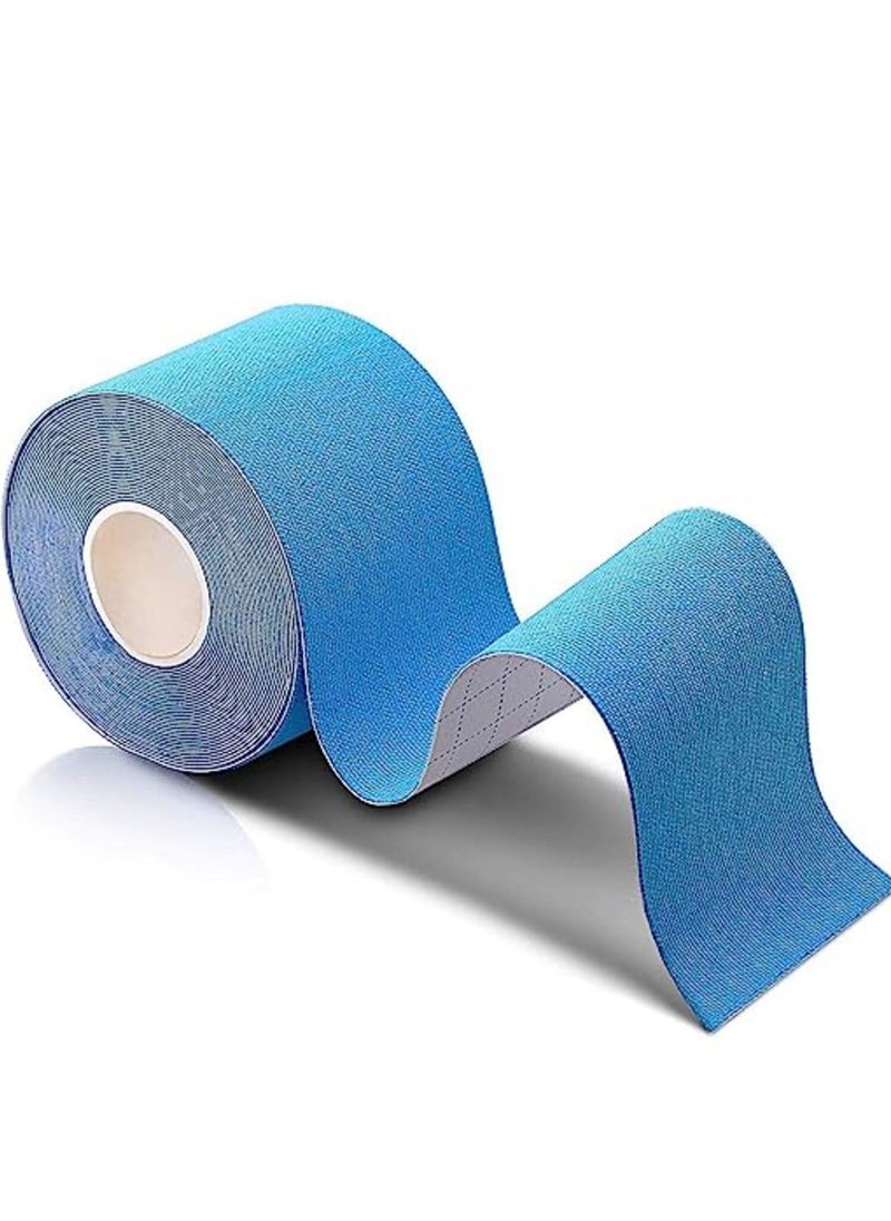 Superb Kinesiology Physiotherapy Sports Adhesive Tape 5cm x 5m Blue Color  - Image 2