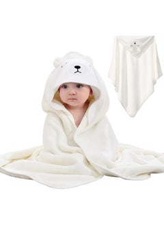 Baby Bath Blanket Hooded Baby Towel 80x80cm Large Baby Bath Towel Absorbent Soft Baby Bath Blanket Cute Cartoon Animal Baby Towel for Boy Girl Baby