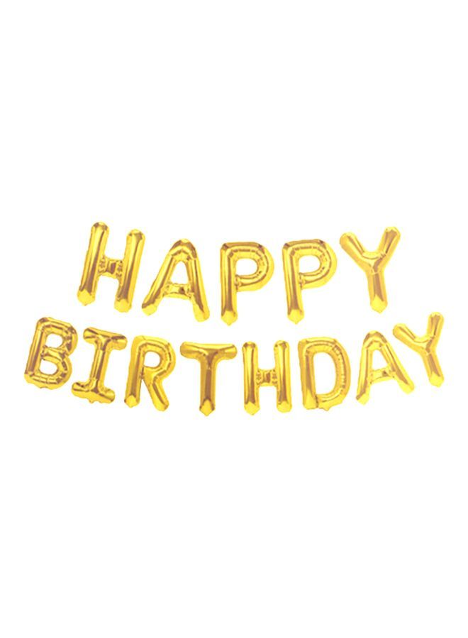 Loquat Happy Birthday Aluminum Foil Balloon Set - Image 2