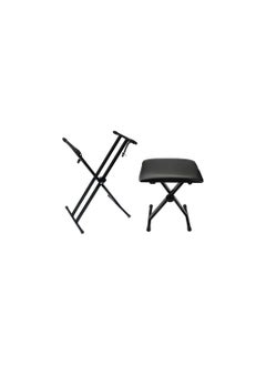 Double X Keyboard Stand With Piano X Bench Stool - pzsku/Z7C386C0A77CD78513C04Z/45/_/1695373687/4796e268-8aef-446b-829c-71a76bb0868d