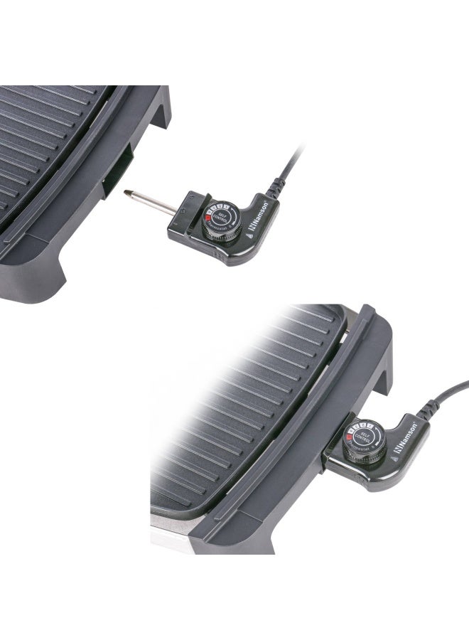 NAMSON Multipurpose Electric Grill Pan 2000W Na-7817 With Adjustable Temperature Controll And Cool Touch Handle |Non-Stick Coated | Removable Oil Tray - Image 4