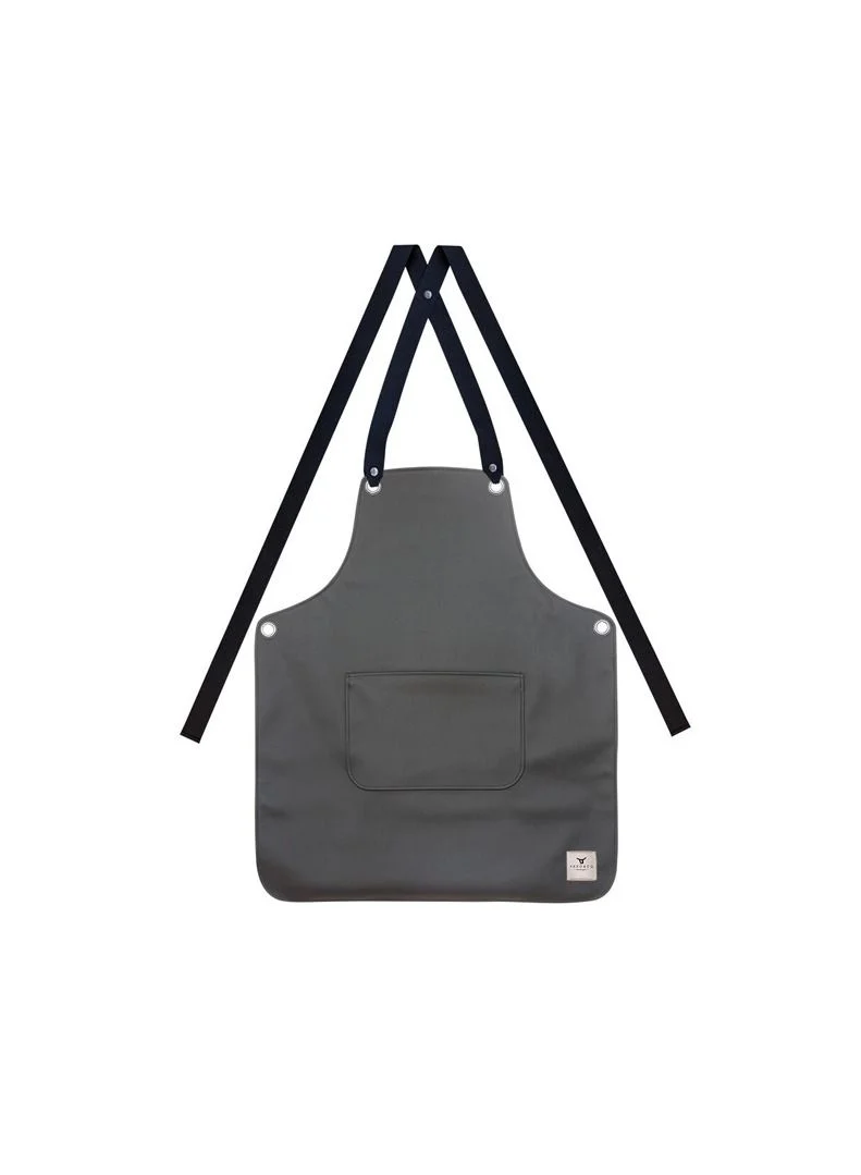 Yako & Co Vegan (Grained Leather Look)  Apron - Black Barley (Portugal)