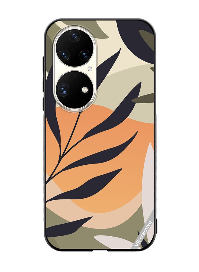 VR CREATIVE Protective Case Cover For Huawei P50 Pro Leaf Tropical Design Multicolour - Image 1