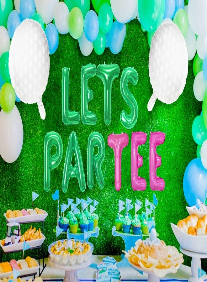 Roaring Good Time Let's Partee Time Golf Party Decorations Lets Partee Golf Decoration Lets Partee Banner Sport Themed Party Supplies Green Balloons Men Boys Party Balloons Decoration - Image 5