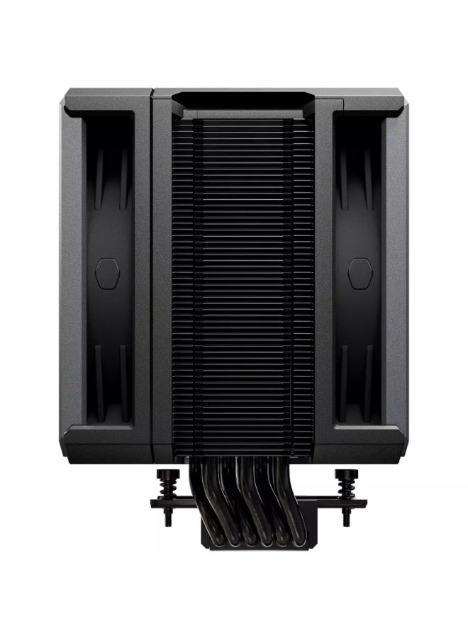 كولر ماستر مبرد الهواء Hyper 612 Apex – 6 أنابيب حرارية فائقة التوصيل (TDP 260W)، 2 × 120P مراوح 120mm Mobius، مبرد مدمج، بدون تداخل مع الذاكرة – متوافق مع مقبس AMD و Intel - Image 3