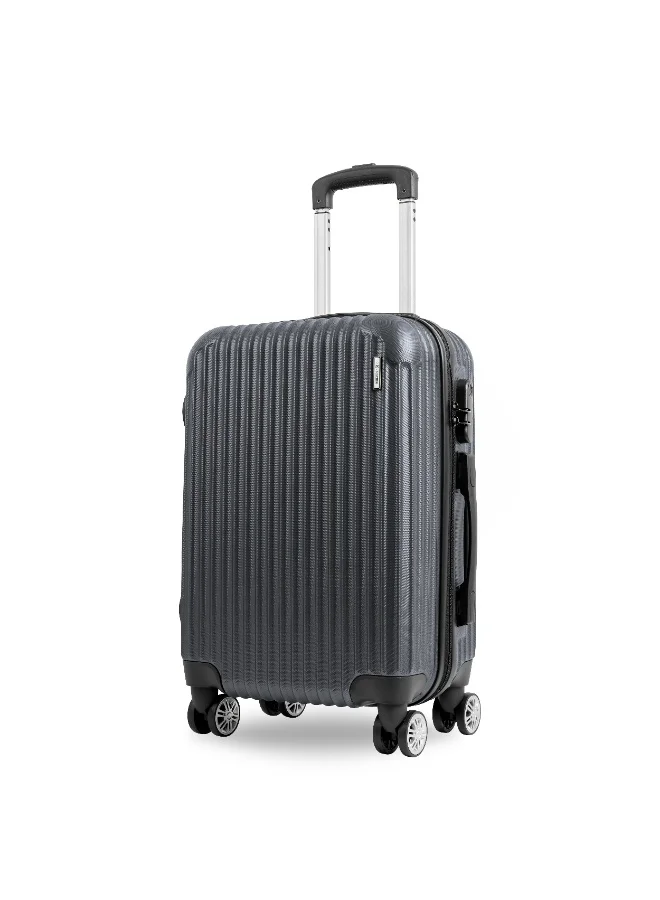 ريفلكشين حقيبة سفر بعجلات صامتة مقاس  بوصة من مادة  رمادي داكن