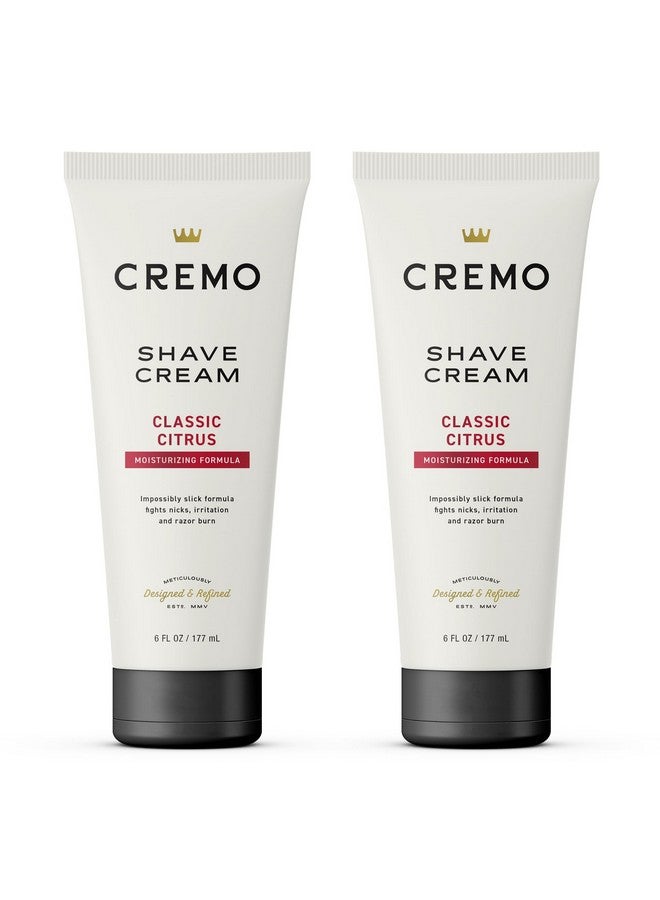 Cremo Shaving Cream Mens, Astonishingly Superior Ultra-Slick Shaving Cream for Men, Fights Nicks, Cuts And Razor Burn, 6 Fl Oz (2 Pack) - Image 1