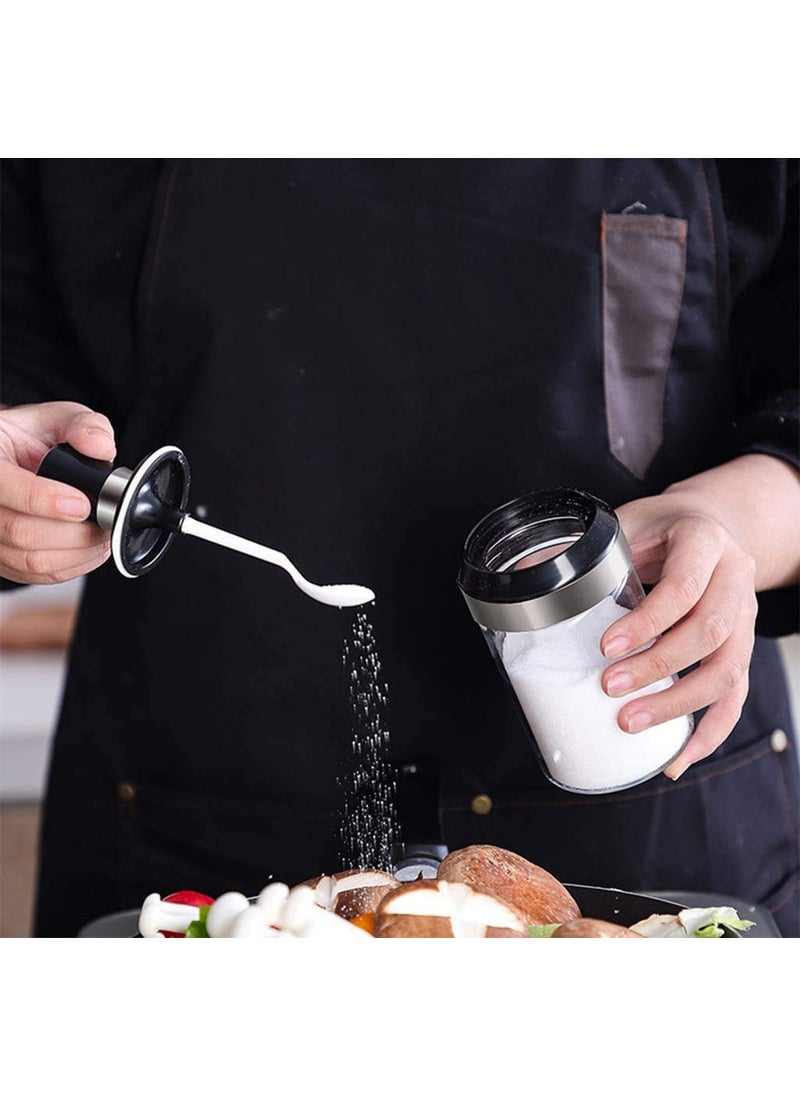 STAR WORK - Star Work- 250Ml Glass Seasoning Container Oil/Honey Dispenser Bottle Kitchen Castor Stainless Steel Seasoning Bottle Kitchen Product (Oil Brush) - Pack Of 1 - Clear - Image 1