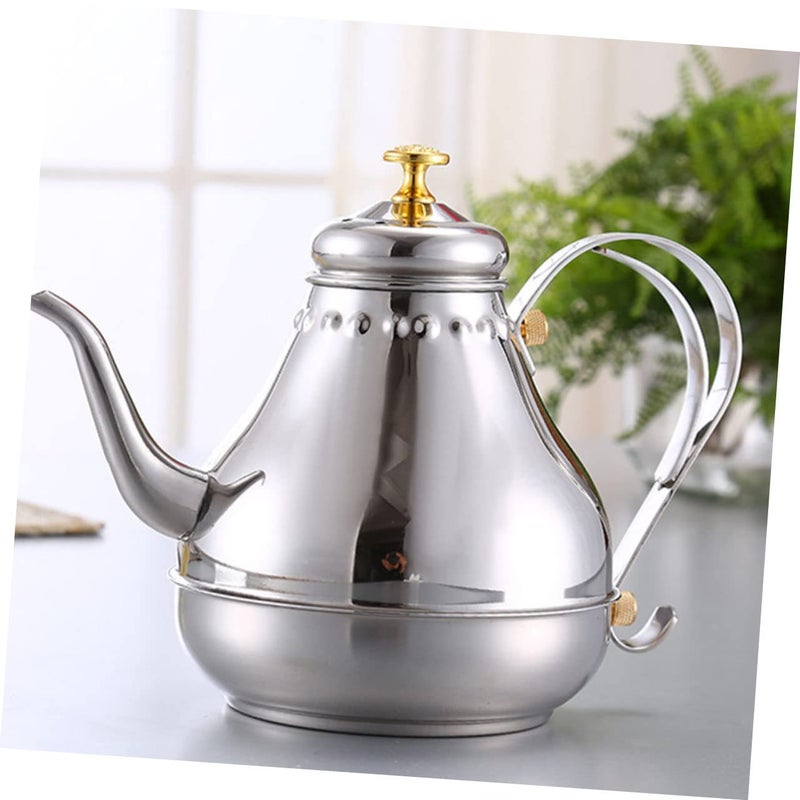 Stainless Steel Teapot With Infuser For Induction Cooktops Polished Surface - Image 4
