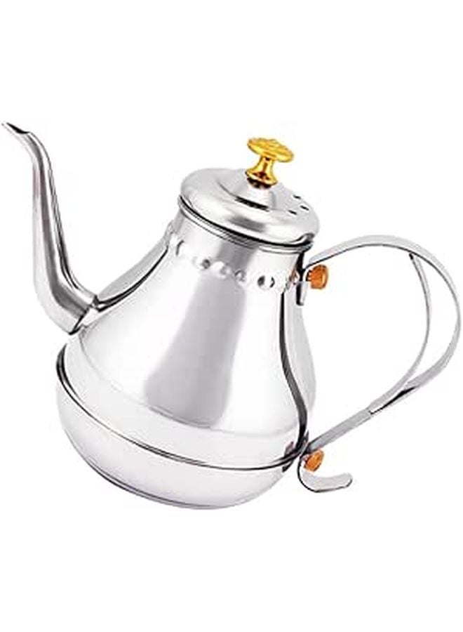 Stainless Steel Teapot With Infuser For Induction Cooktops Polished Surface - Image 1