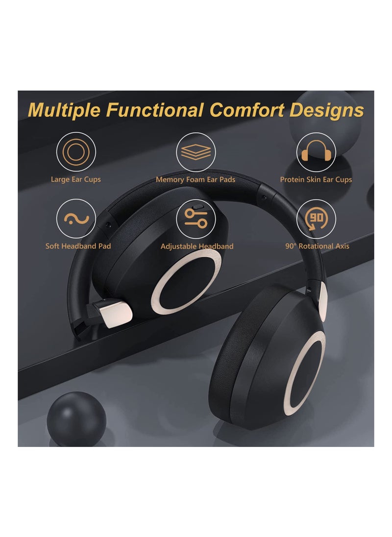 Generic Noise Canceling Headphones, Wireless Headphones, Bluetooth 5.3 , USB-C Fast Charging, ANC Headphones for TV, PC, Phone  - Image 5