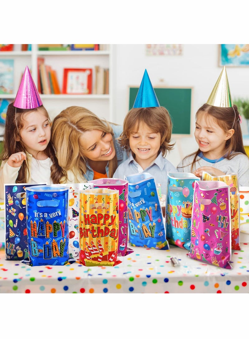 60 Pcs Kids Birthday Party Favor Bags - Colorful Goodie Bags for Candy & Small Gifts, Perfect Loot Bags for Celebrations! - Image 2