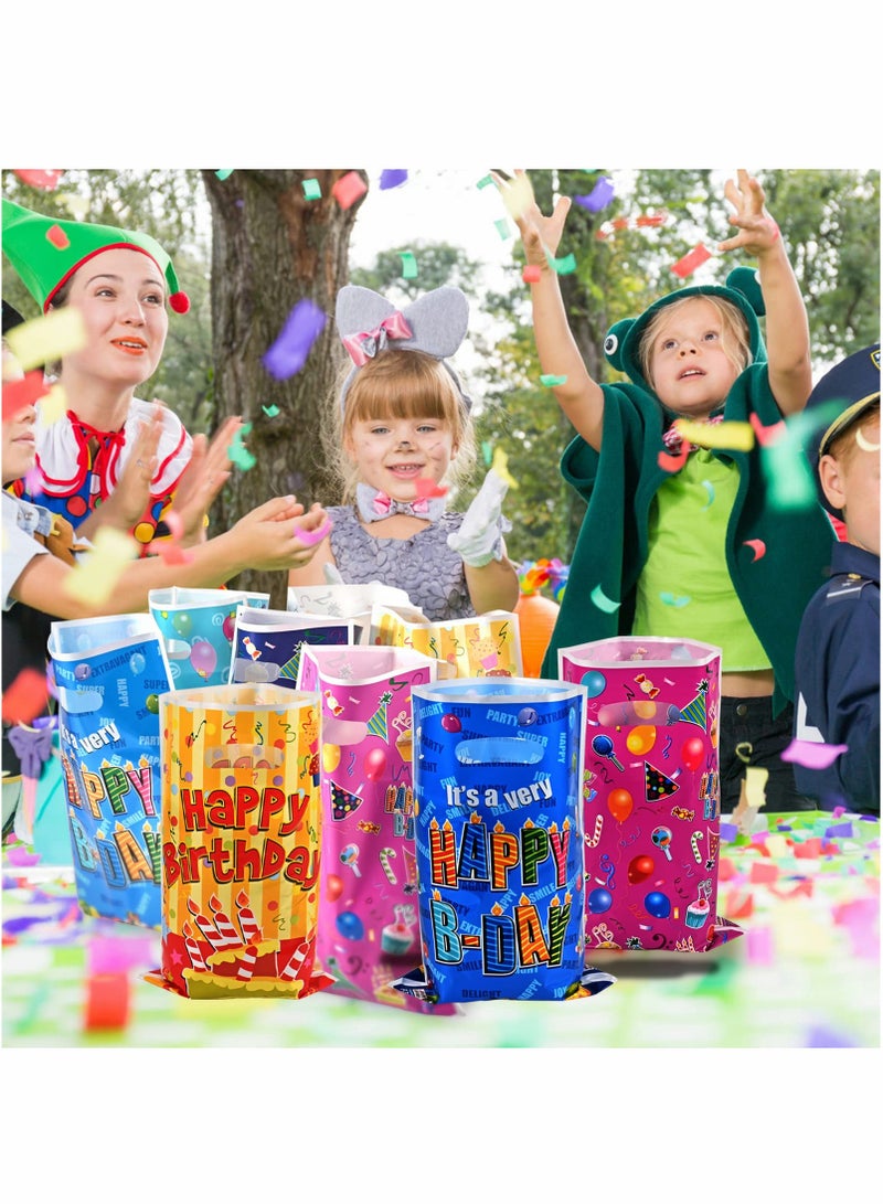 60 Pcs Kids Birthday Party Favor Bags - Colorful Goodie Bags for Candy & Small Gifts, Perfect Loot Bags for Celebrations! - Image 3
