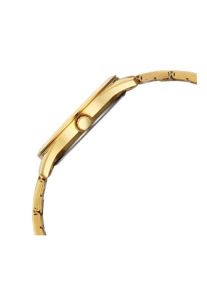 TITAN Men Analog Display Watch With Gold Stainless Steel Strap - 1823YM02