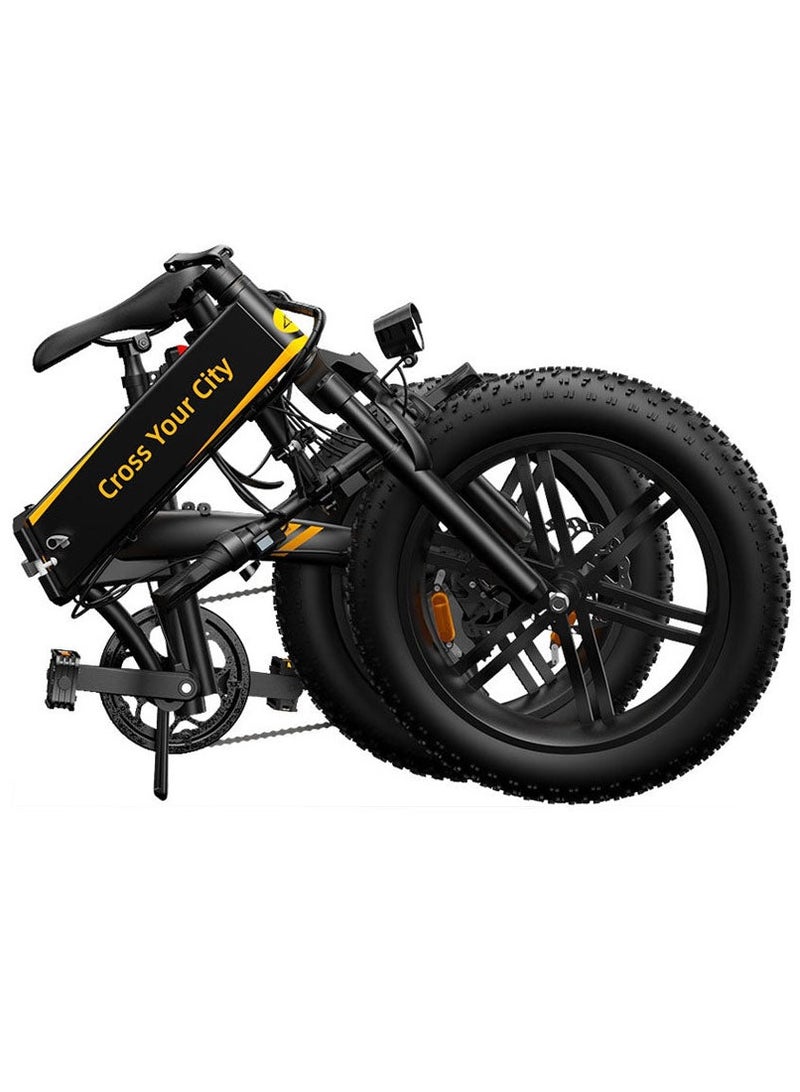 كروني دراجة جبلية كهربائية A20f 500 واط، بطارية 36 فولت/14.5 أمبير/ساعة، مدى 50-70 كم، أقصى سرعة 20-30 كم/ساعة، إطارات للطرق الوعرة، تعليق أمامي، نظام تحكم مزدوج الوضع، فرامل قرصية، شاشة LCD، منفذ شحن USB، سعة وزن 120 كجم، إطار من سبائك الألومنيوم، دراجة إلكترونية قابلة للطي من 3 أجزاء للبالغين، دراجة إلكترونية للتنقل، خفيفة الوزن ومتينة، وقت شحن سريع 5-6 ساعات، مثالية للاستخدام في جميع التضاريس، دراجة كهربائية عالية الأداء للمغامرات الحضرية والوعرة. - Image 5